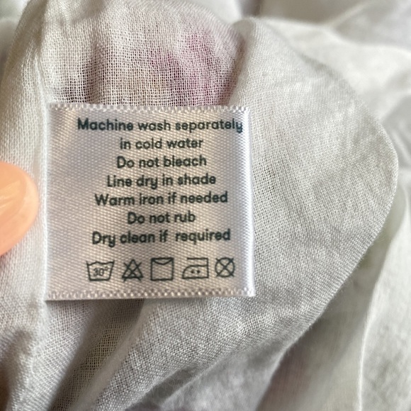 Roller Rabbit Dakini Lune Floral Maxi Dress Sleeveless Pleated White Green Sz L - Picture 14 of 14